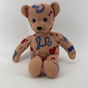 Ritzenhoff Massimo Giacon Tattoo Teddy Bear 15" Designer Art Plush Y2K Rare